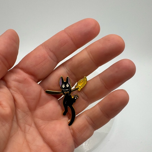 3/$15 Studio Ghibli Jiji Cat Enamel Pin Brooch - Picture 3 of 5